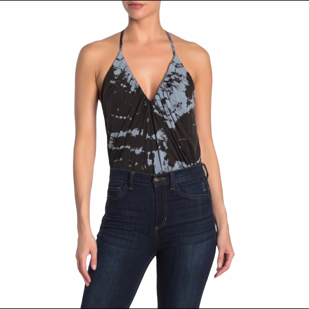 Young Fabulous & Broke Tie Dye Print Bodysuit,Sz M